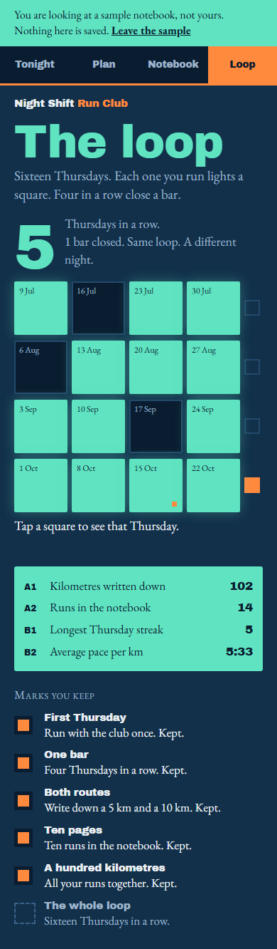 Without Qloo: phone · sample-loop · full page