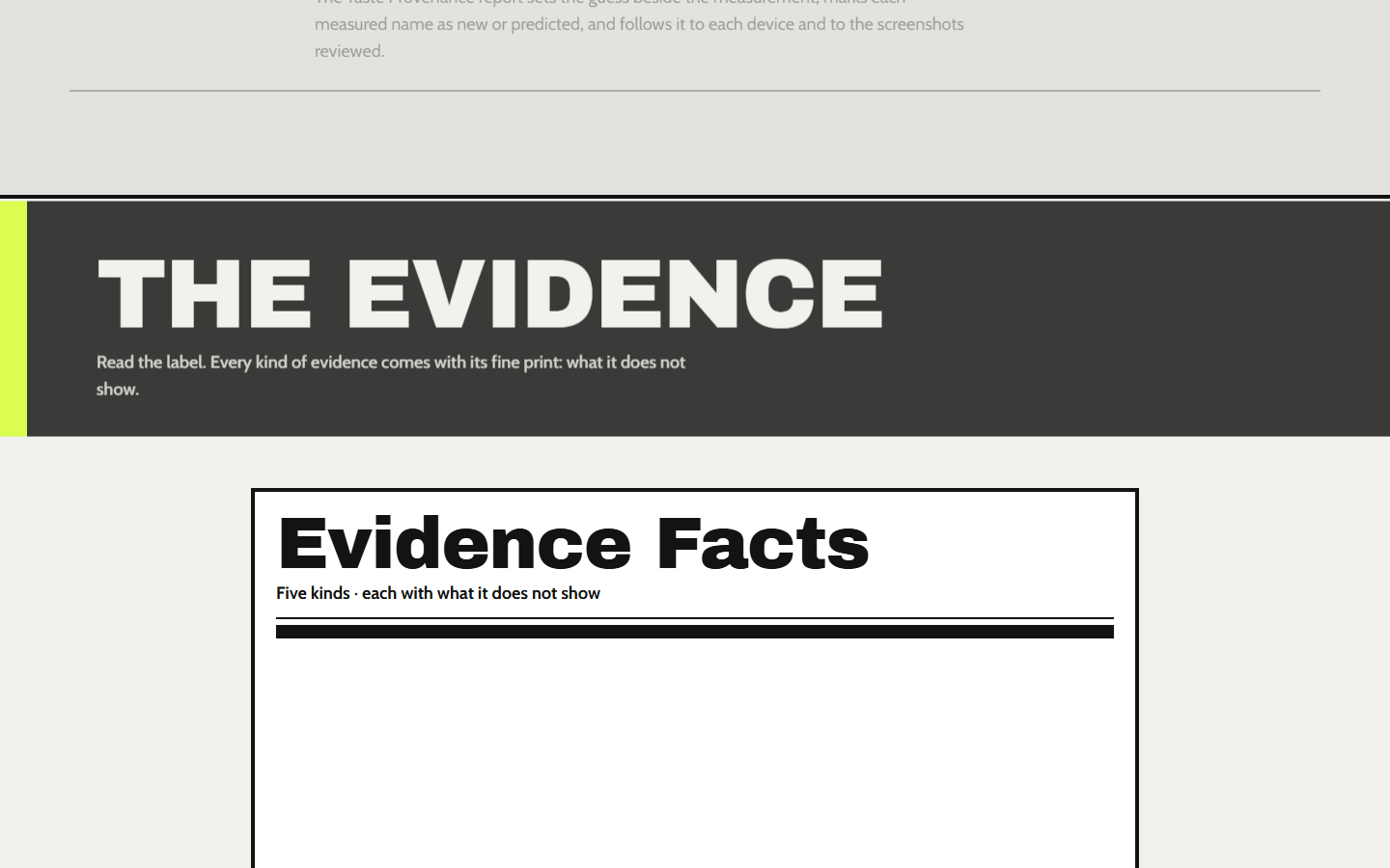 With Qloo: desktop · evidence-facts